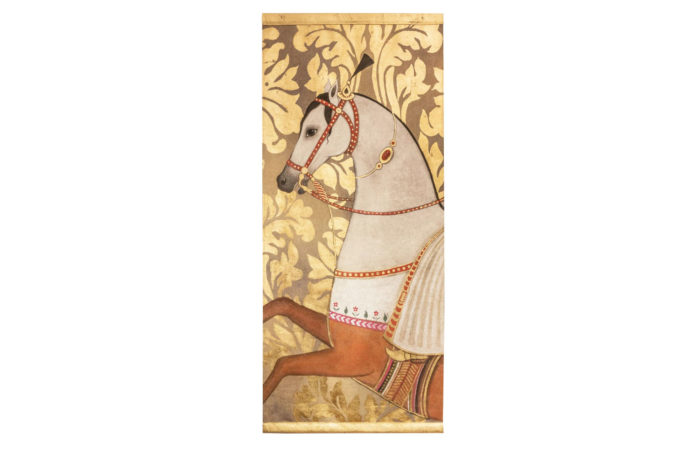 toile peinte cheval arabe