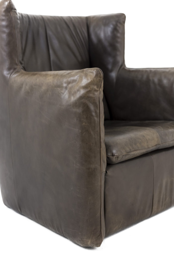 fauteuil cuir montis angle
