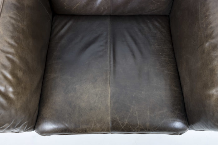 leather montis armchair seat