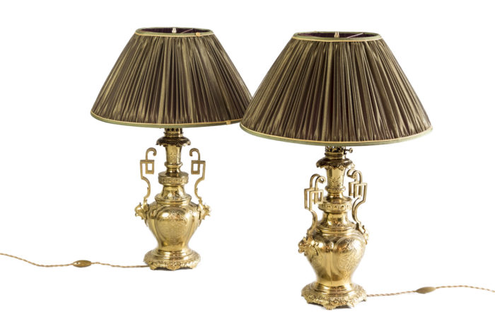 lampes arabisantes laiton bronze doré