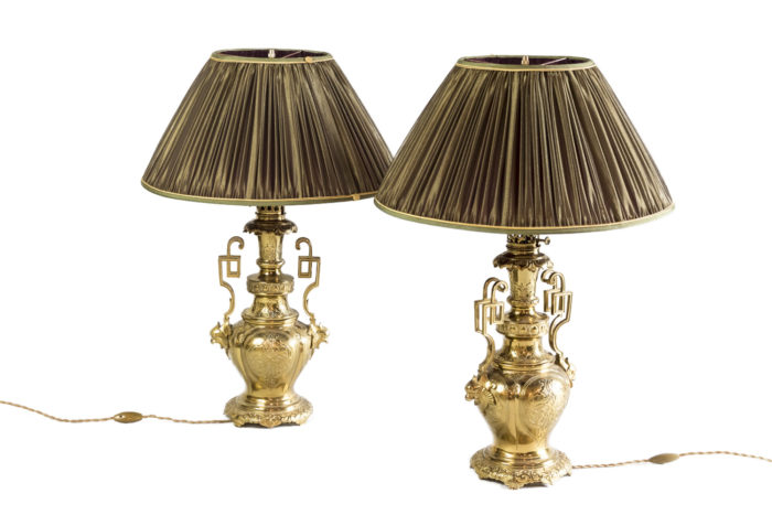 arabian style lamps gilt brass bronze