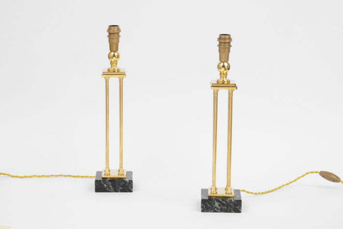 empire style lamps gilt bronze columns