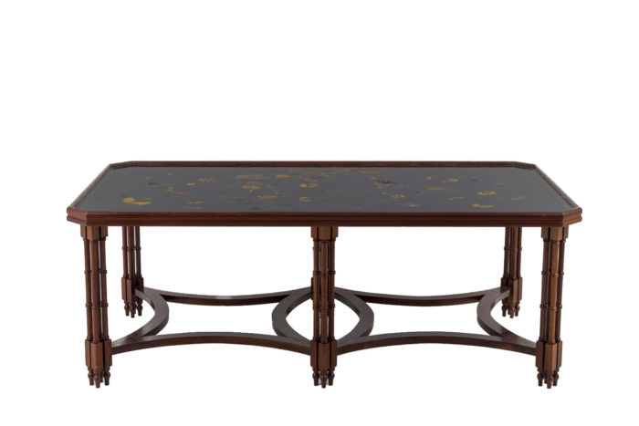 madeleine castaing table mahogany black lacquer