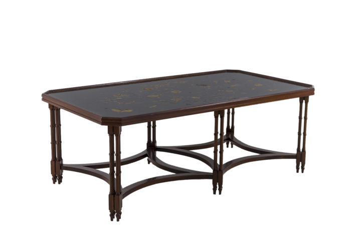 madeleine castaing table acajou laque noire pcple