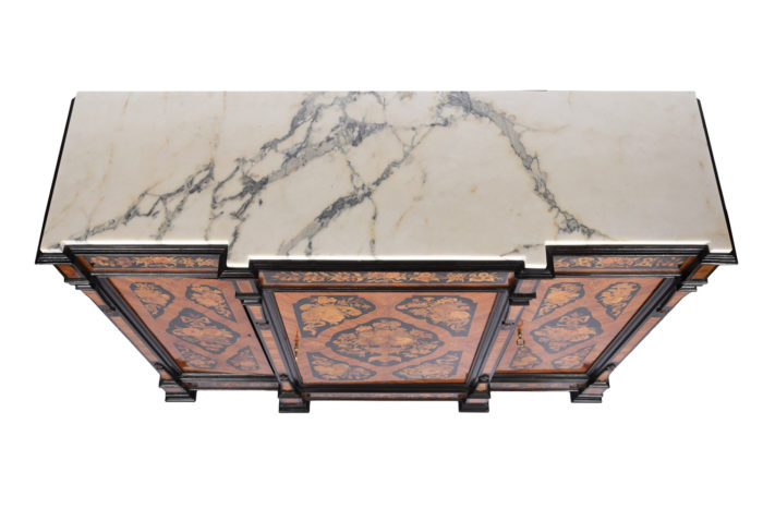 buffet white marble top