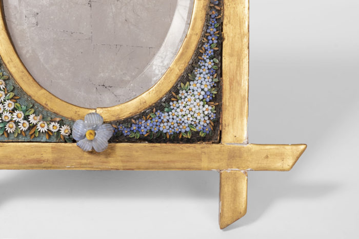 table mirror mosaic gilt frame