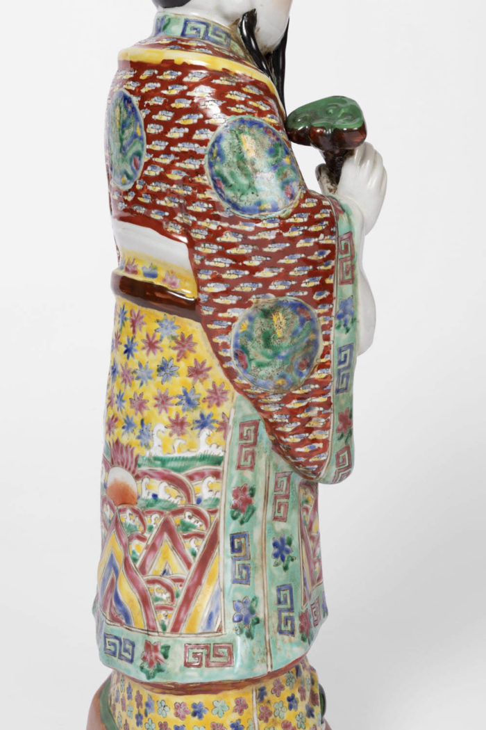 chinese dignitary earthenware ruyi scepter
