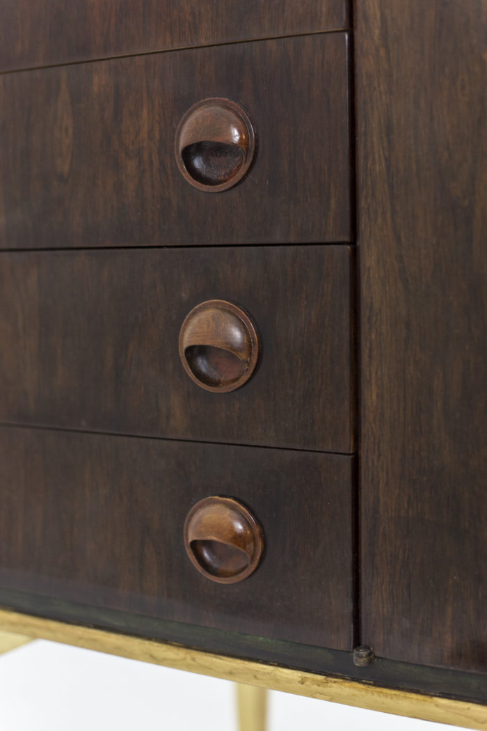 sideboard rosewood drawers buttons