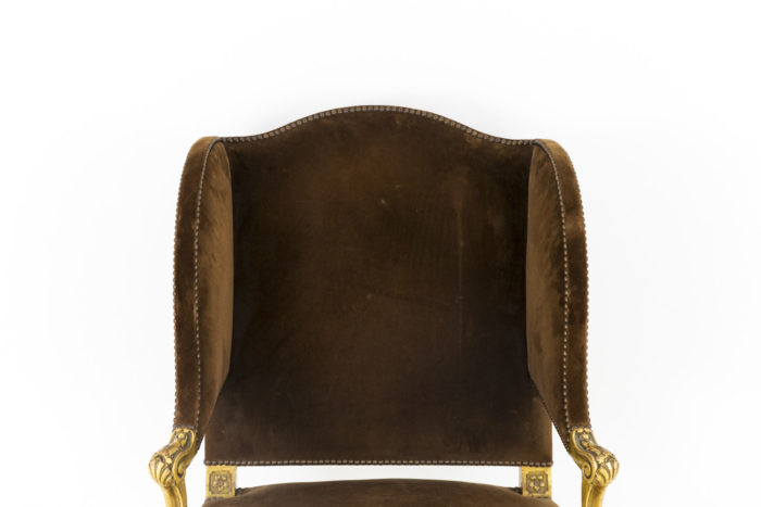 louis xvi style armchair wing back