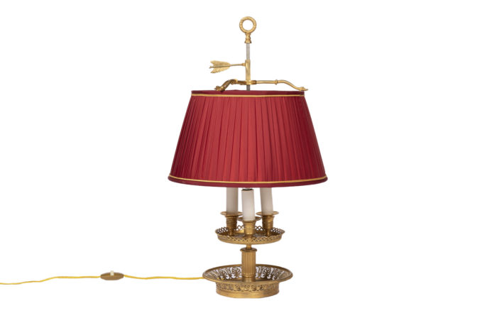 restauration style bouillotte lamp gilt bronze