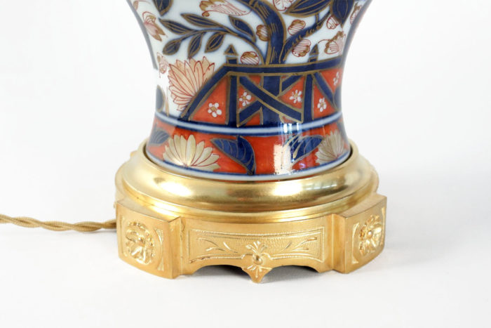 bayeux porcelain lamps imari gilt bronze base