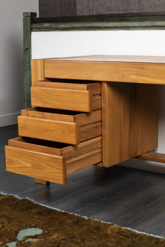 maison regain desk elm opened drawers