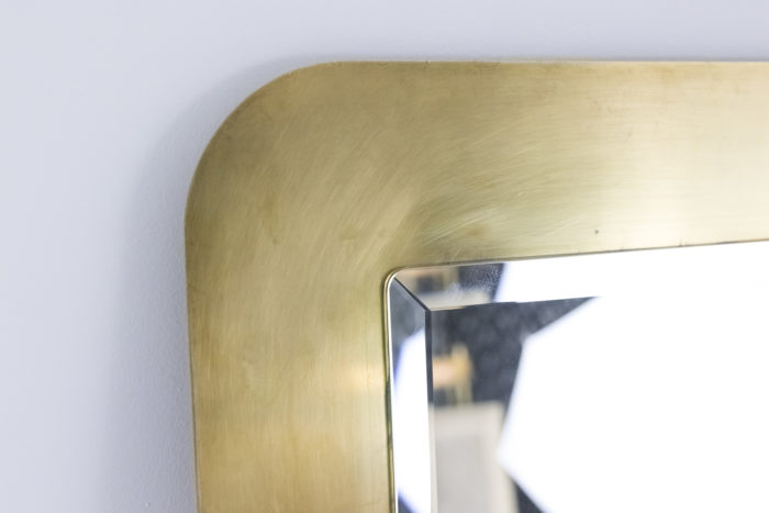 miroir rectangulaire laiton brossé angle 3