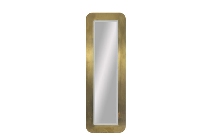 gilt brushed brass mirror