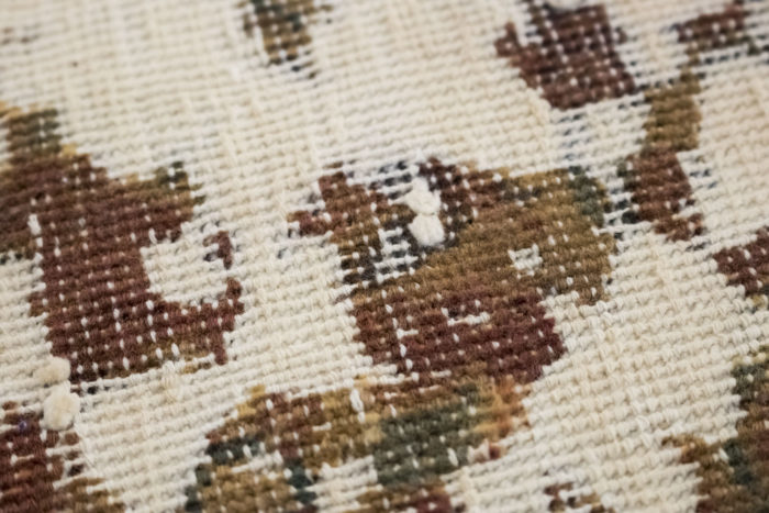 persian carpet contemporary work ochre cream