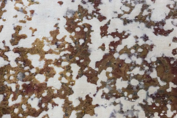 persian carpet contemporary work ochre cream