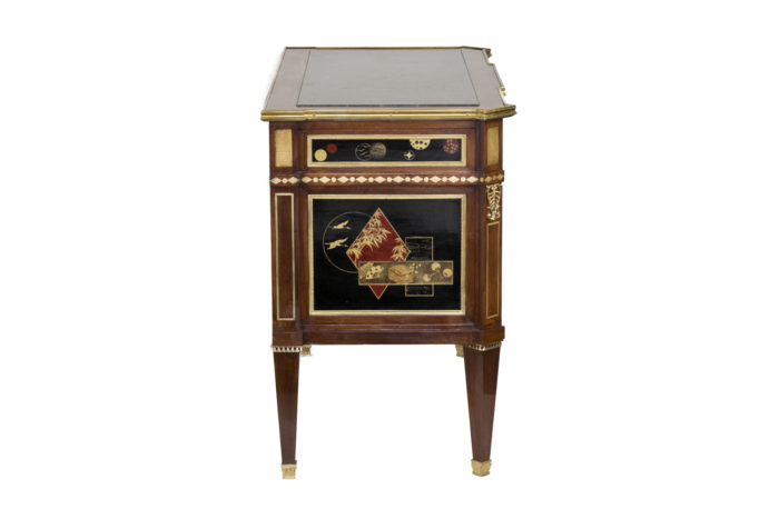 louis xvi style commode lacquer decor side 2