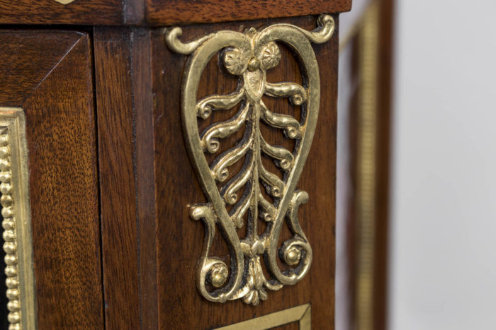 louis xvi style commode gilt bronze plate