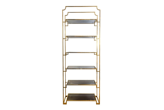 gilt brass shelf