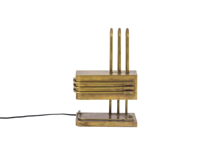 bauhaus lamp gilt brass face