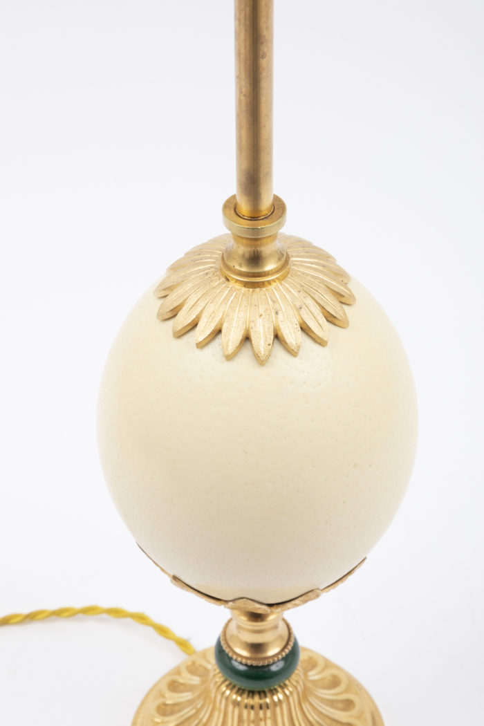 egg lamp gilt bronze leaves