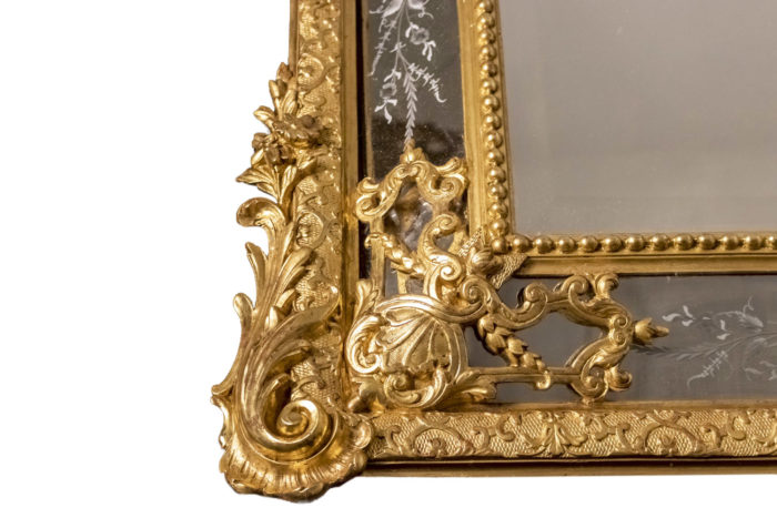 napoleon iii mirror gilt wood