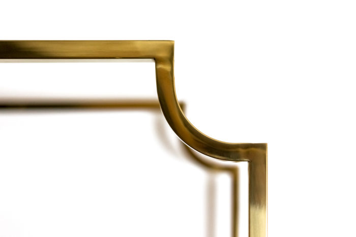 gilt brass shelf cut angle