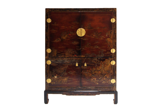 cabinet bar lacquer chinese style