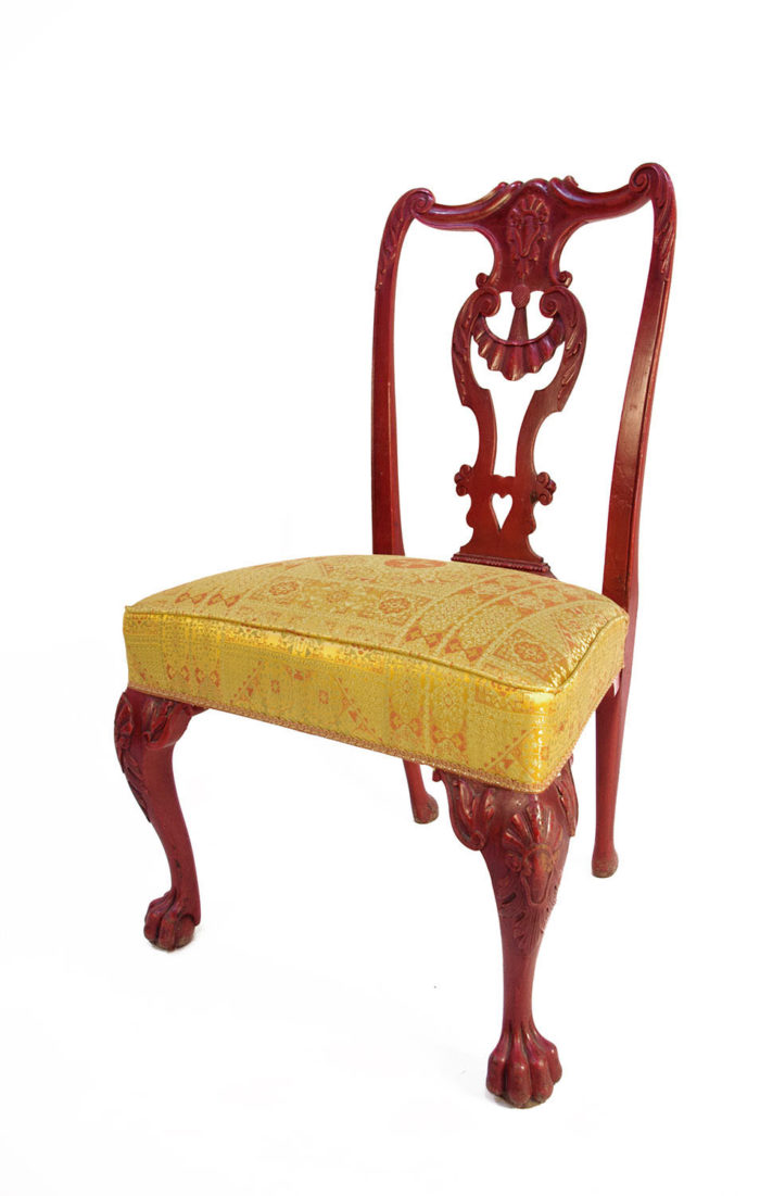 chippendale chairs red lacquer angle 2