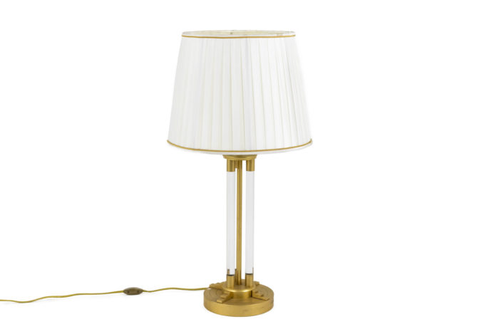 lampe lucite bronze doré 1940's