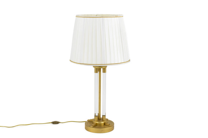 lamp lucite gilt bronze 1940's