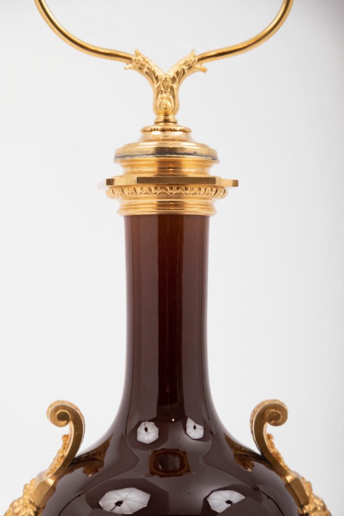 sang-de-boeuf porcelain lamp neck