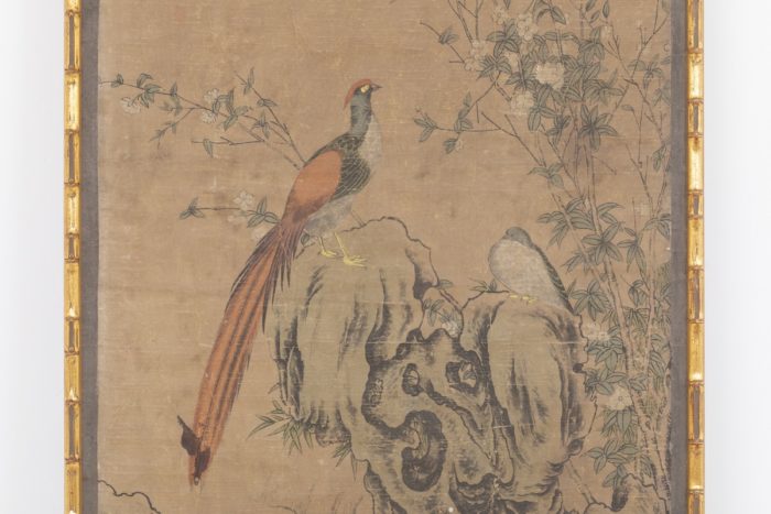 chinese panels birds flowers