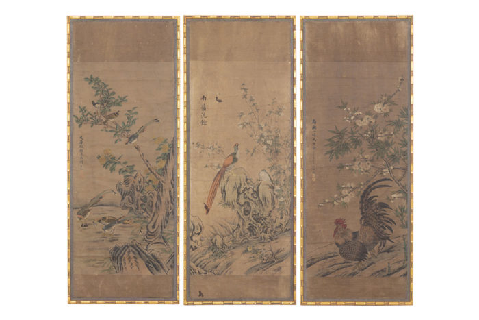 panneaux papier de riz décor chinoisant