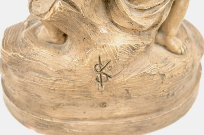 sylvain kinsburger musician children terracotta sculpture signature