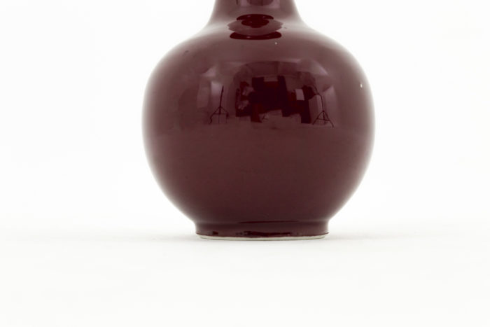 sang-de-boeuf red porcelain vases belly