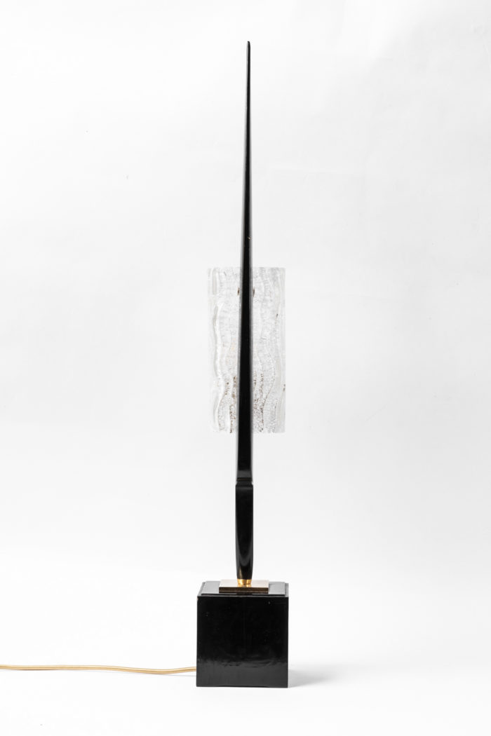 arlus lamp lacquered wood glass back
