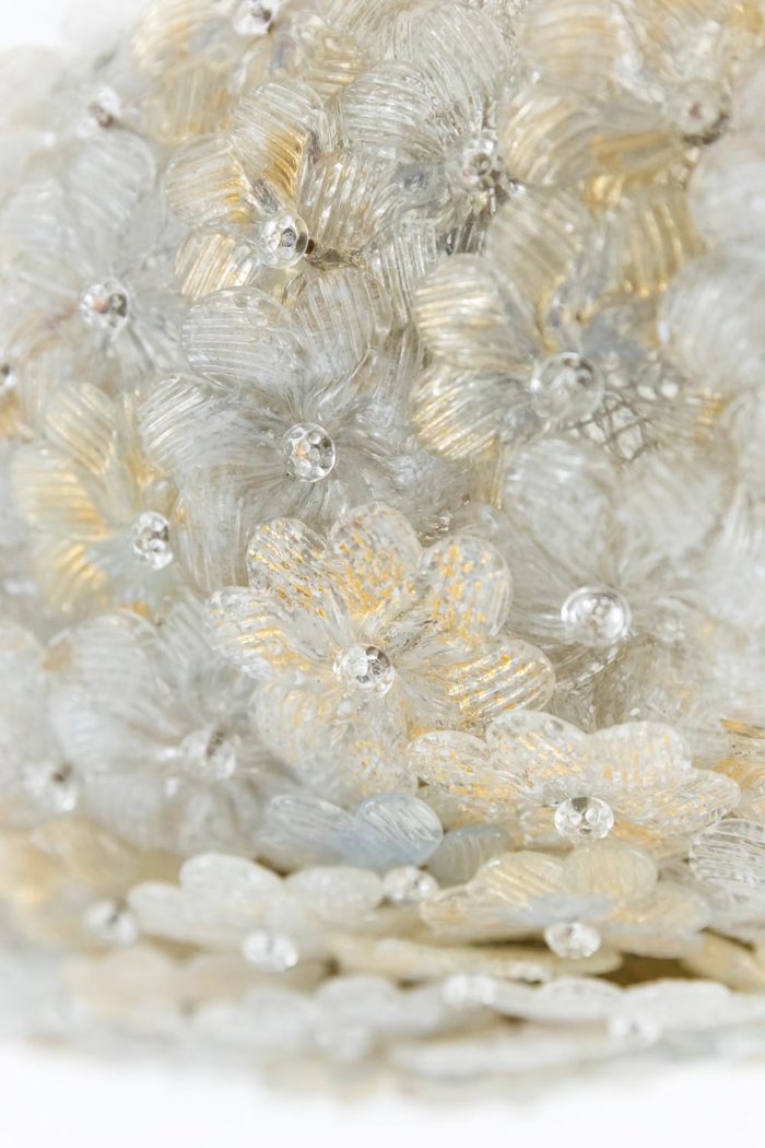chandelier murano glass flowers