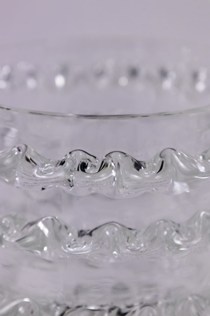 toso murano vase transparent glass