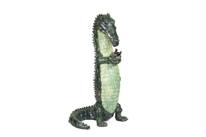valérie courtet sculpture crocodile bird