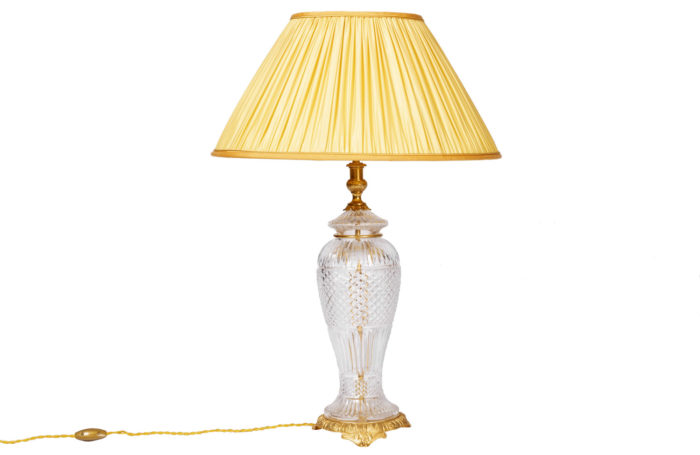 lampe cristal bronze doré