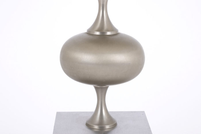 lamp brushed stainless steel flatened ball