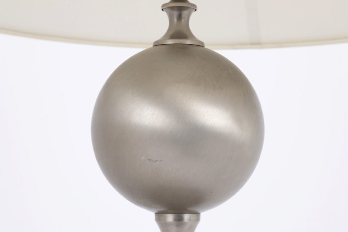 lamp brushed stainless steel ball detail