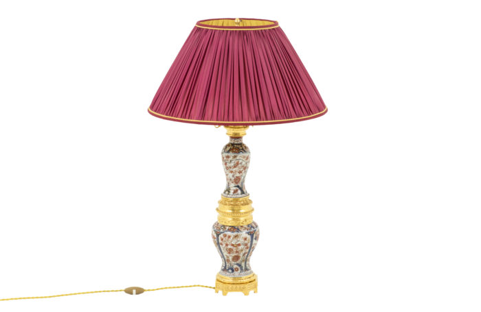 lampe porcelaine imari bronze doré