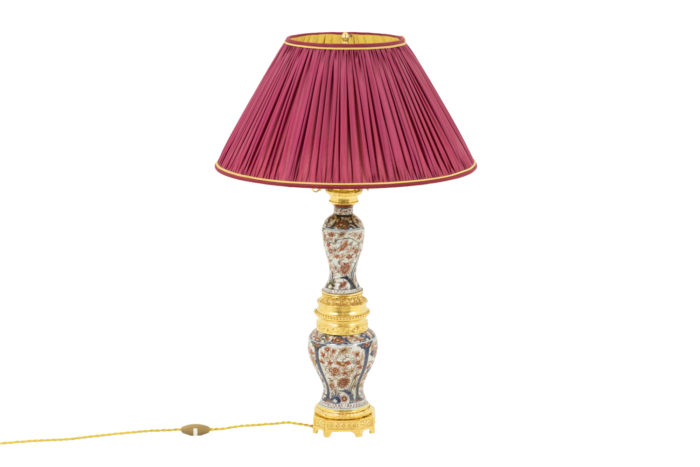 lampe porcelaine imari bronze doré