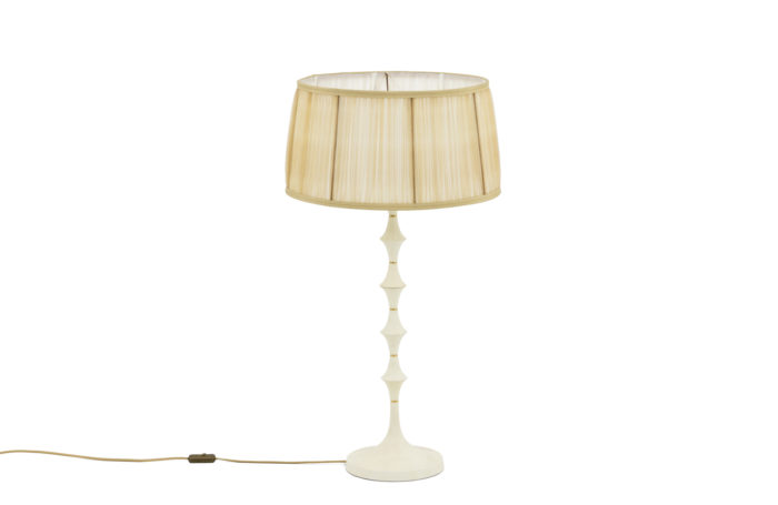 lamp white resin gilt brass 1970's