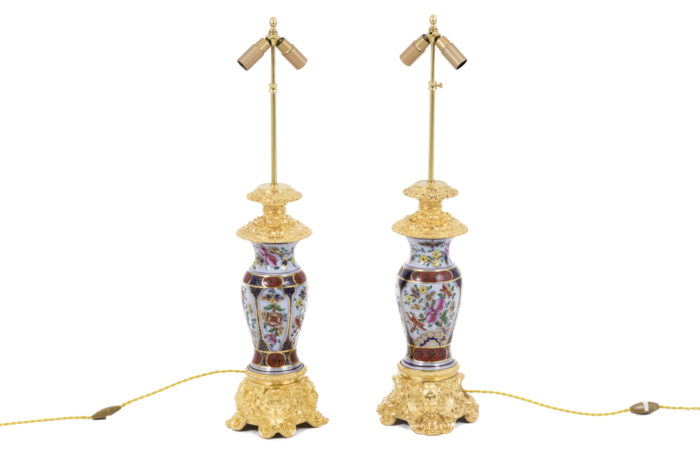 lamps valentine porcelain gilt bronze 2