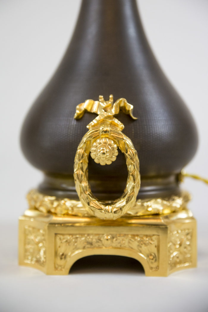 louis xvi style lamps laurel wreath handles