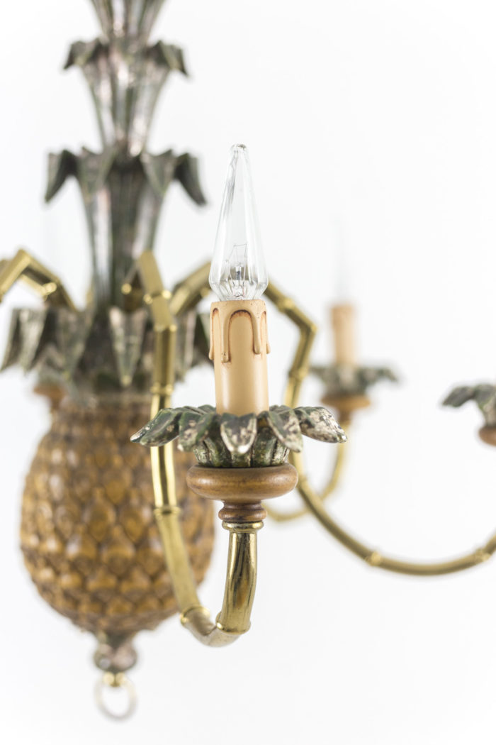 lustre ananas bras coupelle feuilles