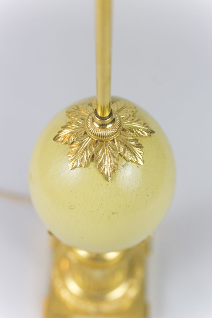 maison charles lamp egg gilt bronze